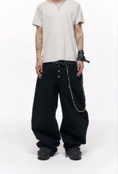 SCHISMINDUCING 韓国 zipper sweatpants - メルカリ