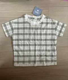 子ども服 トップス Tシャツ 半袖 100 チェック柄 新品未使用タグ付き‼️