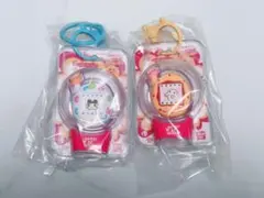 たまごっちカスタムキーリングエンたまビーズほわいモジモジおれんじ くちぱっち