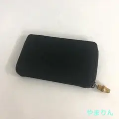 GUCCI グッチ バンブー ジップ システム手帳カバー ブラック レザー 手帳