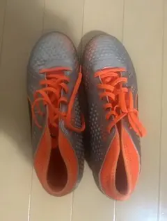 PUMA ONE フットサルシューズ 25.5cm シルバー×オレンジ プーマ