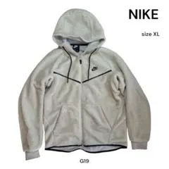 ナイキ　NIKE フリース　ボア　ジャケット フード付き　クリーム　G19