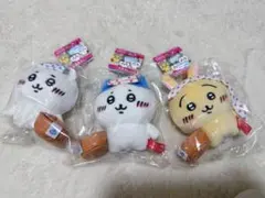 温泉地限定ちいかわ　マスコット　3点セット　うさぎ　ハチワレ　ちいかわ