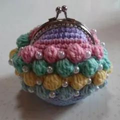 2 パールビーズ がま口