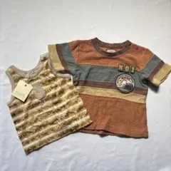 80サイズ　BEBE トップス 2枚セットのサムネイル