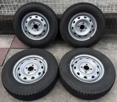 A444 145/80R13 75Q 4本 ホイール付 ダンロップ スタッドレス - メルカリ