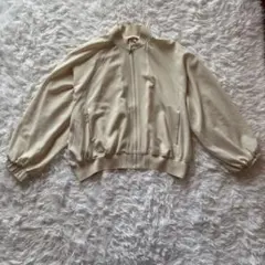 LEPSIM レディース MA-1 F クリーム色 アウター 秋服 ジップアップ