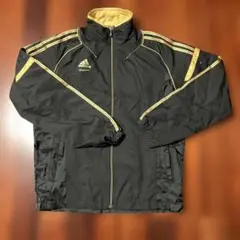 adidas CLIMAPROOF ナイロンジャケット S ブラック/ゴールド