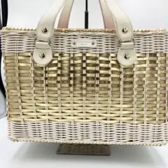 kate spade ☘ ケイトスペード ☘ カゴバッグ ☘ ゴールド ☘ 白