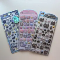 うるちゅるPOPSEAL　コットンパフ　 マイメロクロミ　モンチッチ