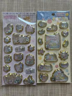 キラッとぷくぷくエアーシール　すみっコぐらし　リラックマ　2点セット