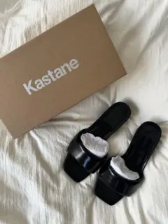 【未使用】Kastane ミュールサンダル ブラック※新品未使用傷あり（6枚目）のサムネイル