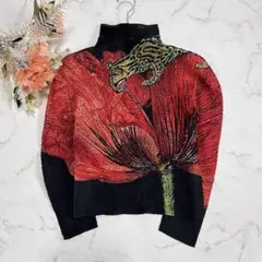 me issey miyake レオパード プリーツ トップスのサムネイル