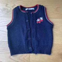 FAMILIAR ベビーベスト 75 ネイビー