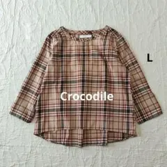【新品未使用品】Crocodile　チェック　プルオーバー　L