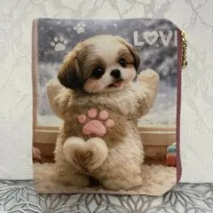 ハンドメイドꕤ フラットポーチꕤシーズー