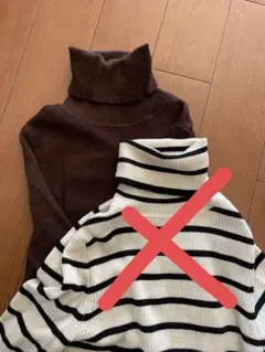 エクストラファインメリノリブタートルネックセーター