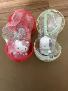 【新品】サンリオキャラクターズ カラフルカラビナマスコットチャーム2点セット