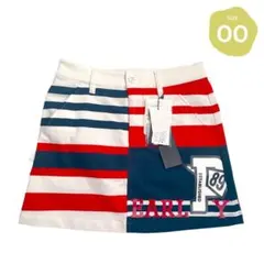 888 パーリーゲイツ定価31,900円マルチストライプスカート 00 XS