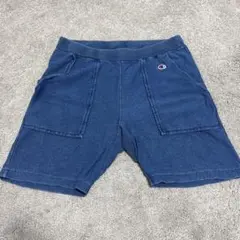 Champion リバースウィーブ ショートパンツ ブルー Lのサムネイル