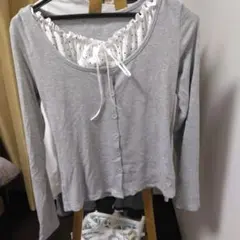 最安値　WEGO 2026新作　秋服　早い者勝ち　リボンカーディガン