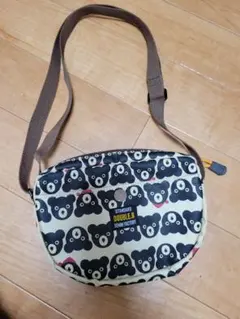 DOUBLE.B クマ柄ショルダーバッグ