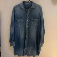 GYDA デニムシャツ 長袖 ブルーのサムネイル