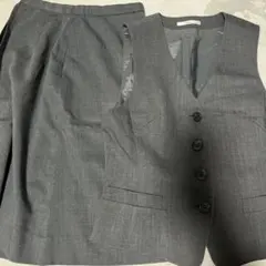 事務服 グレー スカート ベスト セットアップ ベスト他2種類もセット