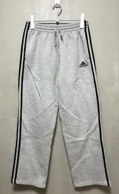 【adidas】アディダス/ワイドストレート/スウェットパンツ/レーヨン/グレー