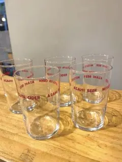 アサヒビール・三ツ矢サイダー グラス5個セット