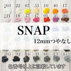 スナップボタン つやなし 12ミリ T5 KAM正規品 プラスナップ