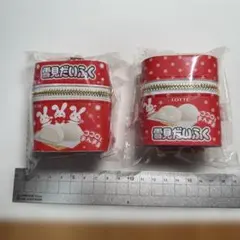 雪見だいふく　スカーフ付チャームポーチ　赤 　2種類