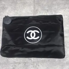 【新品未】シャネル ノベルティ キルティングポーチ 化粧ポーチ CHANEL 黒