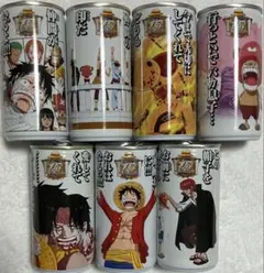 ONEPIECE ワンピ セブンイレブン限定 15周年 パッケージ缶 7缶セット