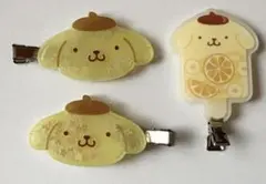サンリオ ポムポムプリン ヘアクリップ 前髪クリップ