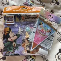 東京ディズニーリゾート40周年　ハロウィン　ウォッシュタオル　ガーランド