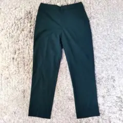 オペークドットクリップ テーパードパンツ センタープレス オフィス きれいめ S