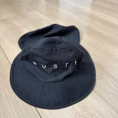 RUSTY キッズ ハット ブラック 日よけ付きのサムネイル
