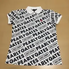 美品 パーリーゲイツ ノースリーブ ポロシャツ 0 白 TSI pearly