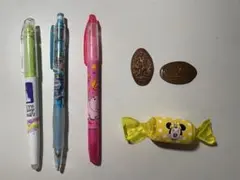 ディズニー シャーペン マーカー コイン