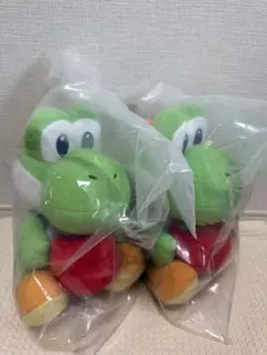 【未開封】スーパーマリオ ヨッシー ぬいぐるみ withりんご 2個セット
