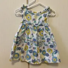 花柄ノースリーブワンピース 80cm