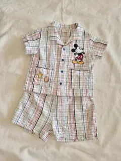 ミッキー　美品　セットアップ　プティマイン　70cm