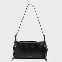 CHARLES & KEITH Xylia ザイリア ホーボーバッグ ノワール