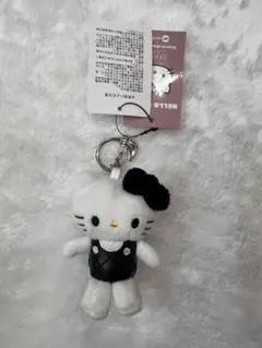 ハローキティ LOWRYSFARM Me%トイキーホルダー ブラックキルト