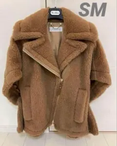 ★美品★マックスマーラ★毛皮コート★リアルファーコート★アルパカ★42★大きめ Max Mara MAX MARA マックスマーラ テディベア オーバーサイズ