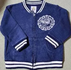 HYSTERIC GLAMOUR ネイビー ジップアップジャンバー 80