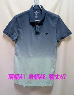USA古着 American Eagle ポロシャツ グラデーションのサムネイル
