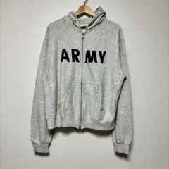 90s U.S.ARMY zip up parka L