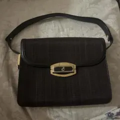 良品★ COMTESSE ホースヘア ショルダーバッグ 皇室御用達 ブラウン